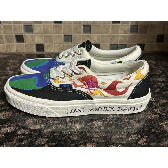 NEW VANS Womens Size 6 Mother Earth Era Elements Sneakers Multicolor Embroidered - Picture 5 of 9